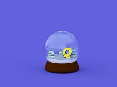 Happy New Year! after effects animation cinema4d snowglobe