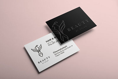 Beauty by Dejah Business Cards beauty logo beauty salon brand design branding business card design businesscard hair salon logodesign