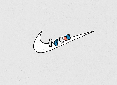 Nike, eat your enemies!!! art enemy icon illustration illustration art illustrator logo nike poster poster art print ui ux web