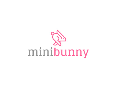 MiniBunny adobe illustrator animal bunny clean icon logo logodesign minimalist rabbit simple vector