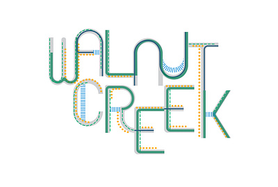 Walnut Creek Typeface Logo logo logodesign logotype typedesign typeface typeface design