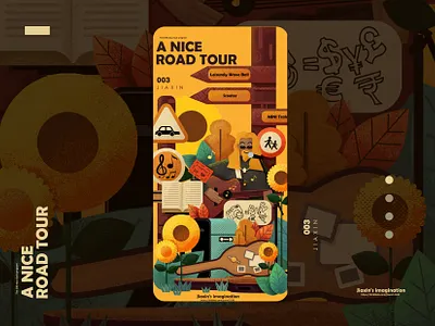 A nice road tour。 art design illustration illustration art illustration artist illustration design illustration digital