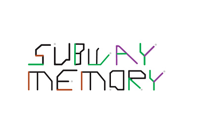 Subway Memory Typeface Logo graphicdesign logo logo design logotype typeface typeface design
