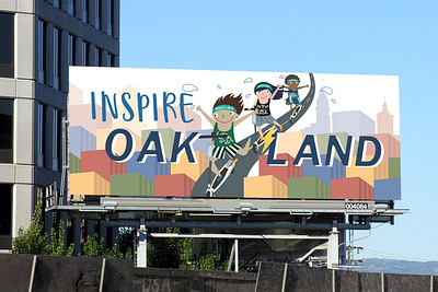 Inspire Oakland Billboard Design billboard billboard design design graphic design illustration oakland