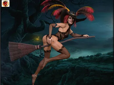 The Witch 3D Rendering 3d art 3d artist 3d render 3d rendering cg fantasy kirgen71 realistic 3d renderhub renders