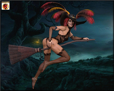 The Witch 3D Rendering 3d art 3d artist 3d render 3d rendering cg fantasy kirgen71 realistic 3d renderhub renders