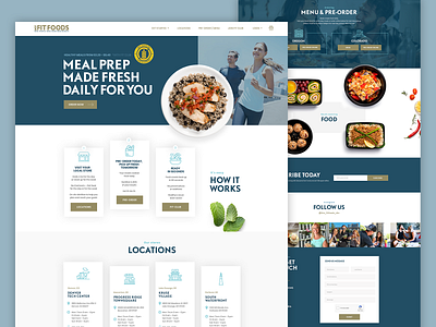 🍲 My Fits Food 🍲 Homepage clean delivery design diet ecommerce elegant elegant font food fresh homepage keto landing page webdesign