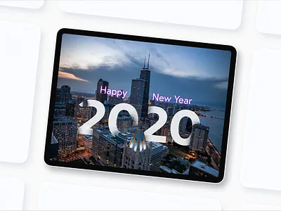 Happy 2020 2020 chicago fredy sosa ipadpro newyear ui ux xd