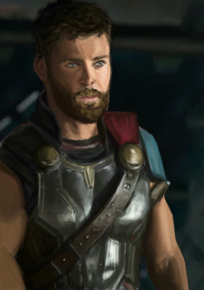 Thor Ragnarok Fanart Illustration art artwork digital art digital illustration digital painting digitalart fan art fanart film illustration illustration art illustration digital marvel marvel comics marvel studios marvelcomics movie painting photorealism thor