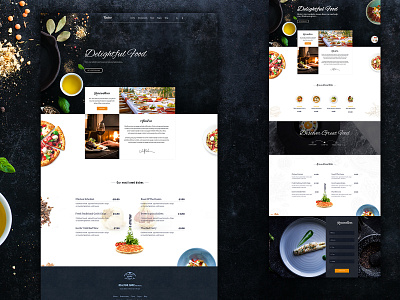 Restaurant Landing Page landing page restaurant restaurant app restaurant landing page restaurant website template website