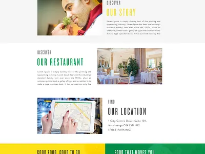 Food Website design webdevelopment website concept website design