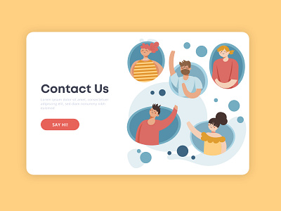 Day 028 : Contact Us dailyui design ui ux web