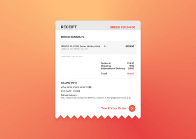 Email Receipt dailyui