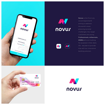 Novus flat logo logo designer logodesign minimalist retailorlogo