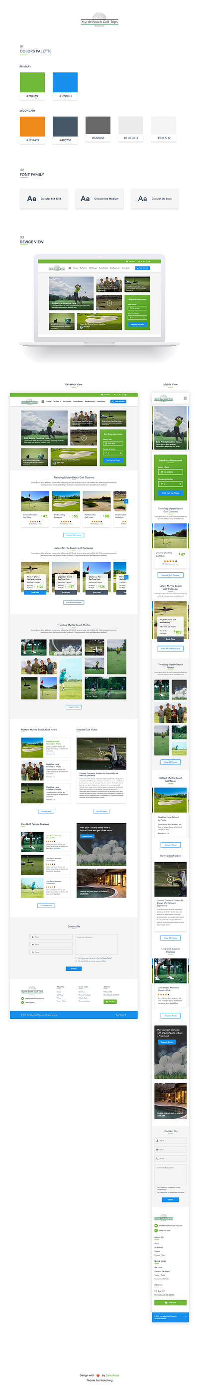 Destination Golf Site app design design golf illustration ios app mockups uiux web app design website website design