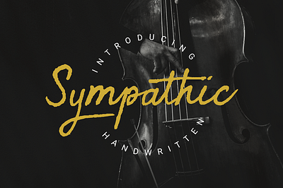 Sympathic book branding clothing elegant fonts gentlemen handwritten rough script sport type typeface typography webfont weddings