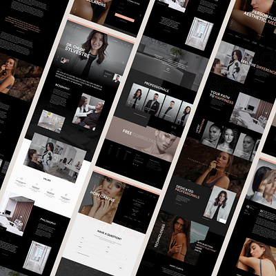 Cosmetic Surgery Website cosmetic surgery design fashion homepage landing page sketch typography ui ux web design website