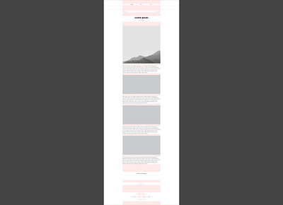 Story layout centered guide minimal design page layout web page