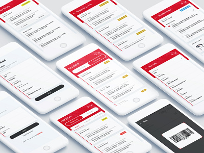Mobile App Concept – Logistics and transportation android app concept corporate dashboard delivery driver interface ios logistic logistic app logistics mobile app pickup ship shipping supply transport truck ui ux