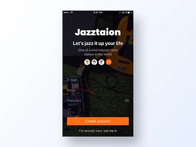 082 Form app app design dailyui design form form design form field grid interface jazz music music app music app ui radio ui ux