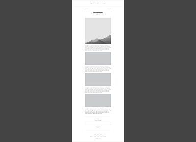 Story page layout centered layout concept minimal concept web page