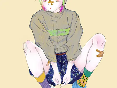 bad girl china design drawing ps 二次元 手绘