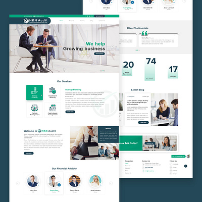 Business website 2020 trend branding business color creative design designer dribbble landing page frelancer growing typography ui ux webagency