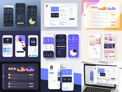 Top 9 2019 analytics app dashboard icons ios mobile purple ui wangmander