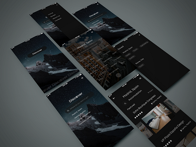Discoover App UI Design, Adobe XD adobexd app app design concept design minimal travel app ui ui design ux ux design vector visual design xd