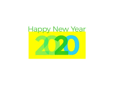 Happy New Year 2020 2020 trend card design happy new year hellodribbble new year new year 2020 ui uidesign user interface visual design wishes