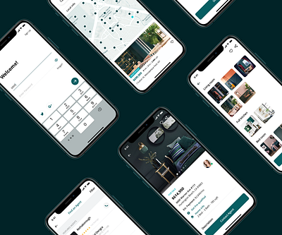 Real Estate Marketplace App app app design appartments business design greenhouse house interface real estate sales page ui ui ux design ux