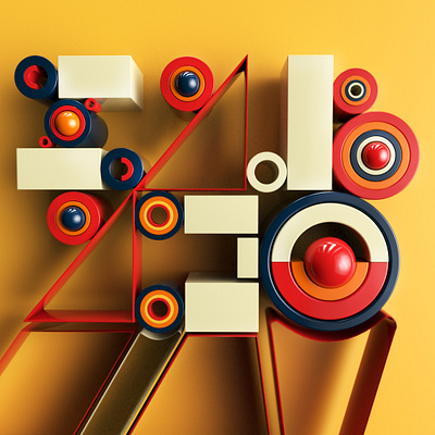 Days Of The Weeks "Sabado" 3d 3d artist 3dillustration 3dtype colors constructivism sabado type typeface typography