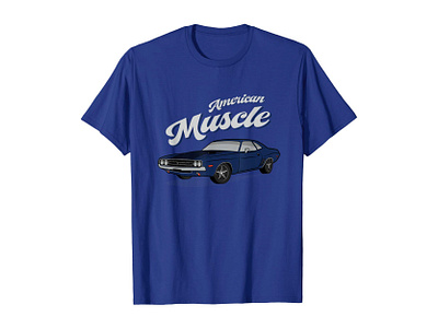 American Muscle Car 60s 70s Vintage T-Shirt 60s 70s amazon american apparel car car illustration cars challenger clothing dodge illustration muscle car muscle cars old school old skool retro vintage vintage car vintage cars