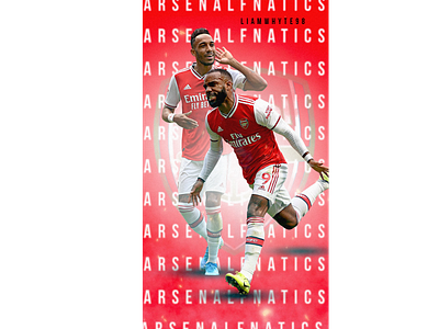 Arsenal FC - Wallpaper - Lacazette & Aubameyang arsenal edit design fifa fifa 20 fifa 20 edit football football club football design football edit footballer illustration lionel messi photoshop poster premier league wallpaper