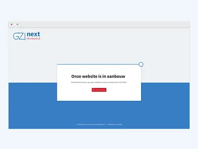 Coming soon page for GZI Next blue clean ui coming soon concept dutch landing landingpage logo webdesign webdesigns