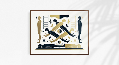 Parallel Projection astral projection illustration man symbolism vision