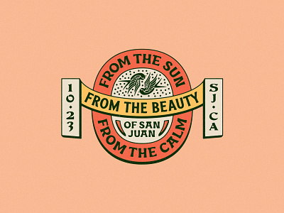 San Juan badge san juan swallows typography
