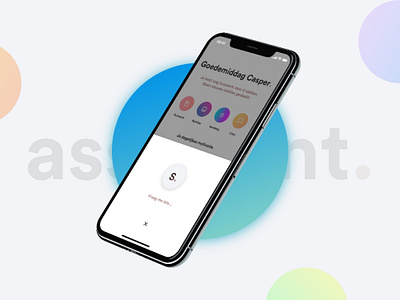 Schoolings assistant. alexa app assistant card clean dashboard design dribbble gradient interface notes school school app schooler schoolings siri ui ui design ux voice