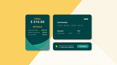 Daily UI 002 - Credit Card Checkout design flat minimal ui ux web