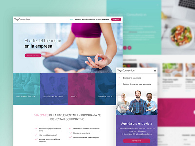 YogaConnection mobile ui ux web web design website websitestyle yoga yogaconnection