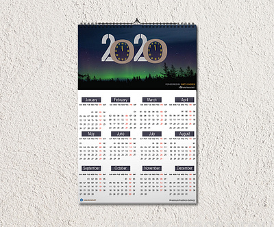 Wall Calendar Design branding calendar 2020 calendar design icon illustration print print design