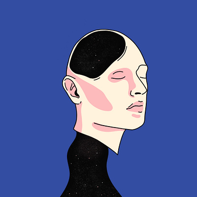 What Flows in You drawing illustration ipad pro minimal procreate procreate app spiritual universe womenofillustration womenwhodraw