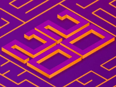 The End is always a New Beginning 2020 adobe adobe illustrator color graphics design illustration isometric neon new year retro trend