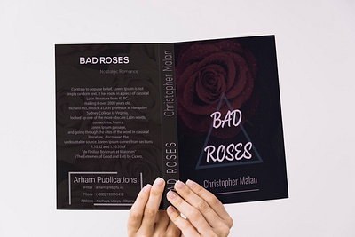 Bad Roses Romantic Book Cover book cover branding design illustration logo print print design typography