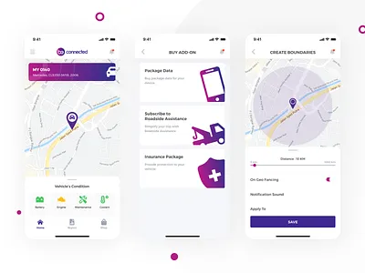 Dashboard & Map - Car Monitoring Application clean design clean ui detail screen iphone x iphonex mobile app design mobile dashboard mobileapplication mobiledesign uidesign uiux uxdesign