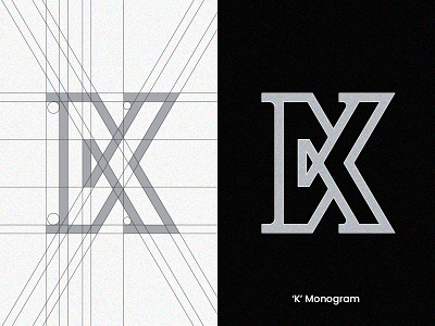 'K' Monogram brand identity design branding construction logo lettering lettermark logoconcept logocore logodesign logolounge logolove logomark logos logotype minimalist logo monogram letter mark monogram logo type typography typography logo vector