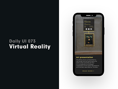 Daily UI 073 - Virtual Reality Camera app art daily 100 challenge daily ui dailyui ui uidesign uiux ux virtual reality