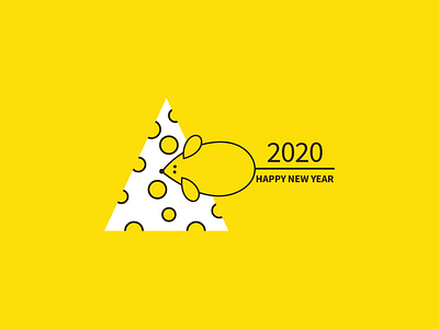 Happy New Year - 2020 2020 celebration digital art digital illustration graphic happy new year illustration newyear vector winter