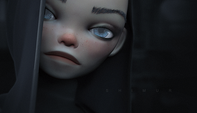 Shimur 3d character character design girl illustration portrait shimur zbrush