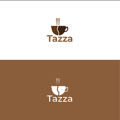 Tazza coffee shop logo dailylogochallenge logodesign